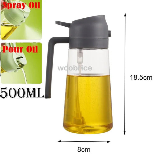Olive Oil Spray Bottle for Oil Bottle Pouring for Cooking Oil Spices Camping Dispenser with Automatic Lid Spice Shaker - The Holding Company